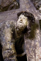 Altarbild, linkes Panel, (Detail)